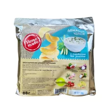 HOME MADE ЧІПСИ КАРТОППЛЯНІ З СМЕТАНОЮ ТА ЗЕЛЕННЮ 67 ГР